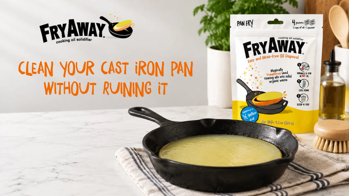 How to Clean a Cast Iron Pan After Frying