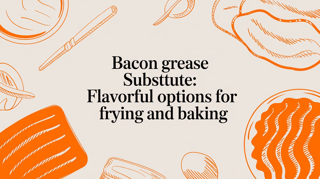 Bacon grease substitute: Flavorful options for frying and baking