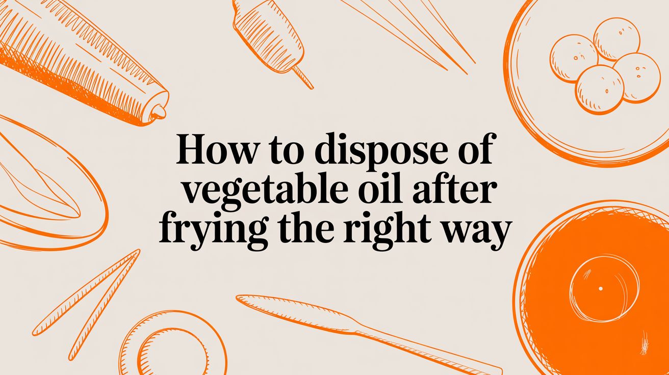 How to Dispose of Vegetable Oil After Frying The Right Way
