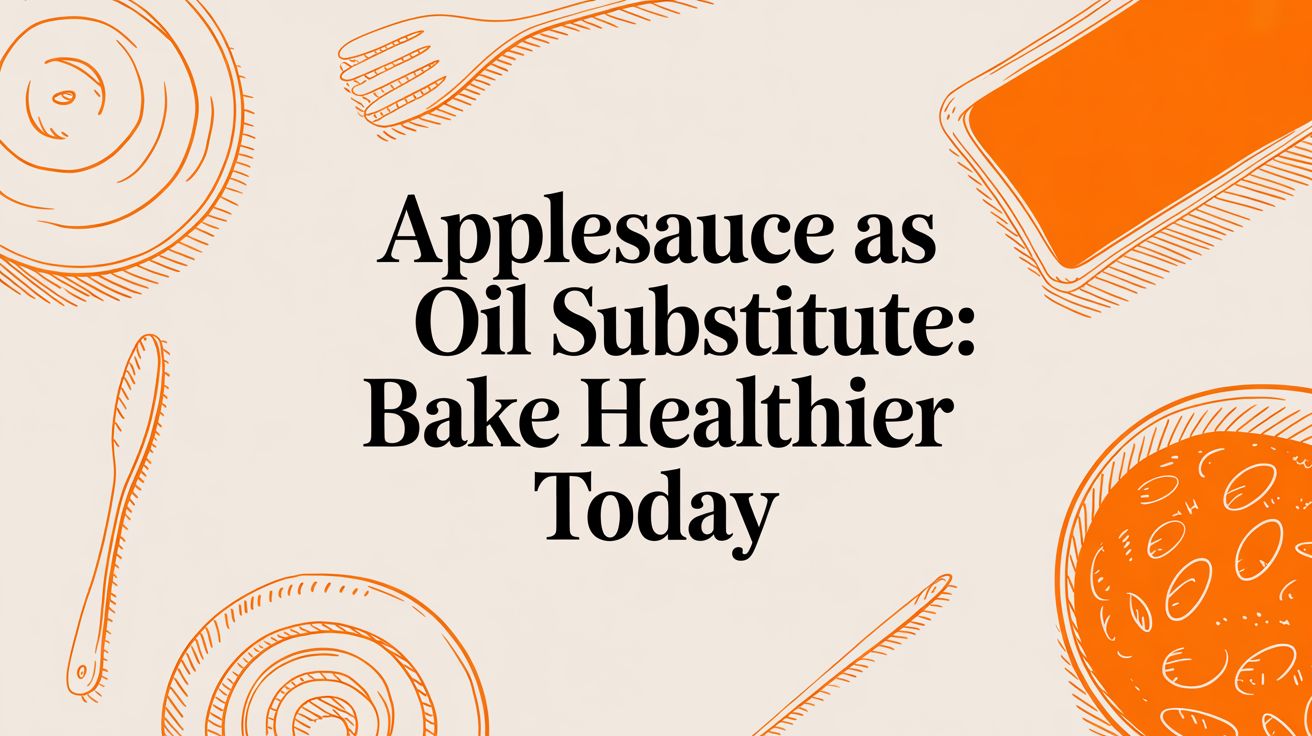 Applesauce as oil substitute: bake healthier today