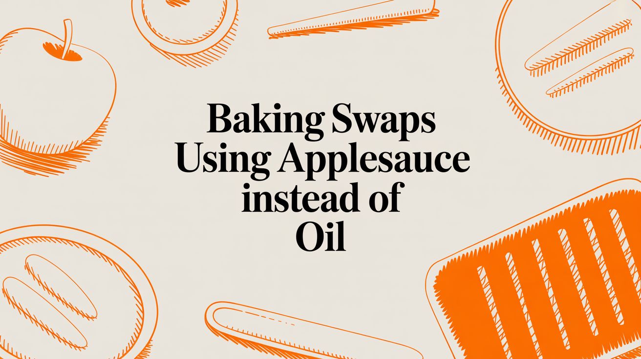Baking Swaps Using Applesauce Instead of Oil