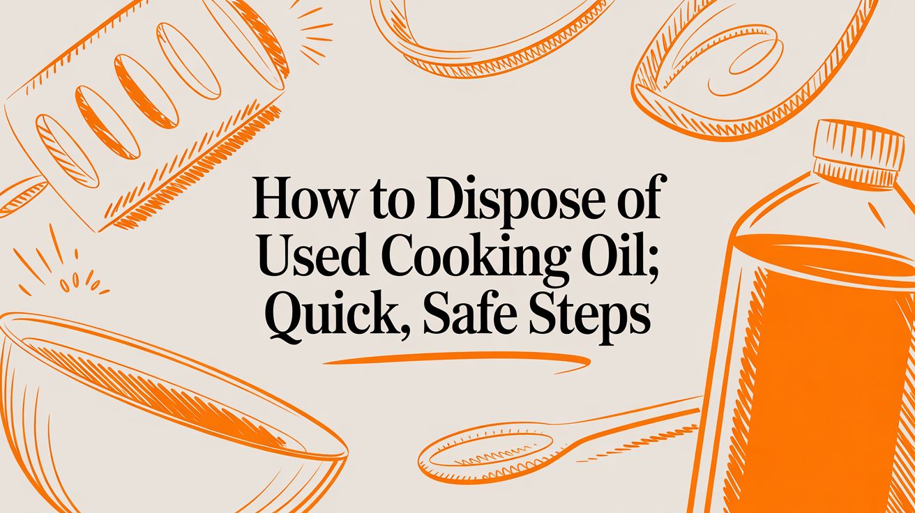 How to dispose of used cooking oil: quick, safe steps