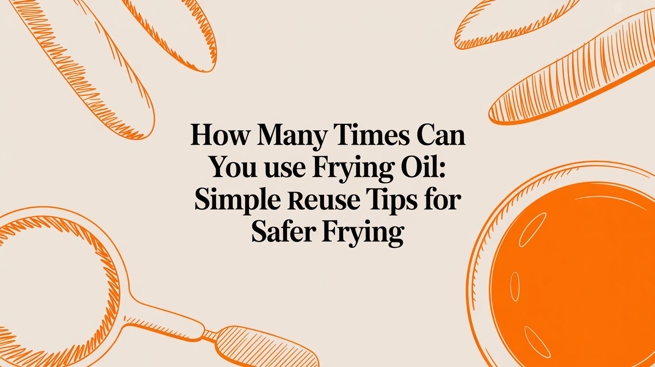 how many times can you use frying oil: simple reuse tips for safer frying