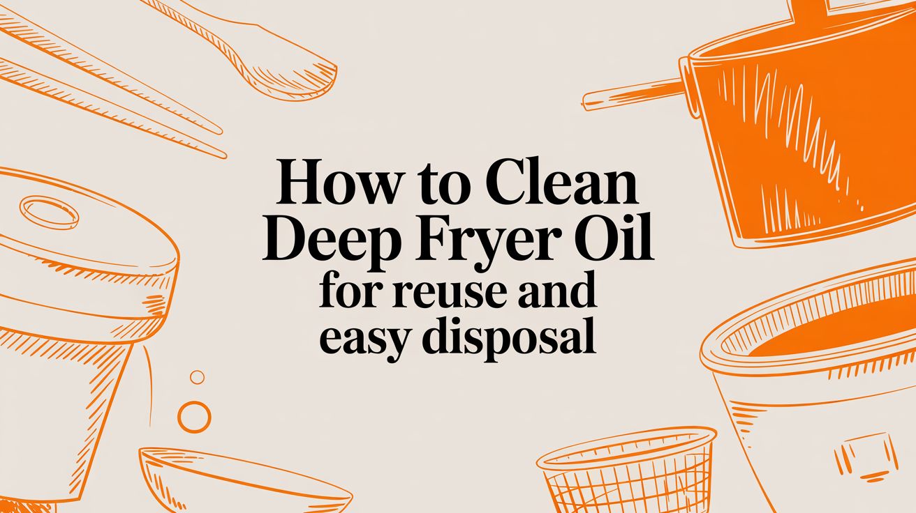 How to Clean Deep fryer Oil for Reuse and Easy Disposal