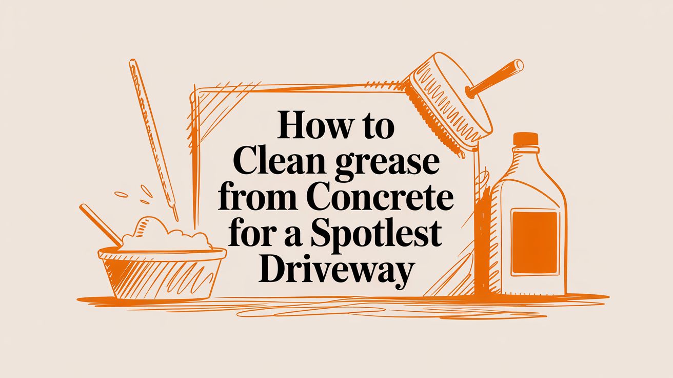 How to Clean Grease from Concrete for a Spotless Driveway