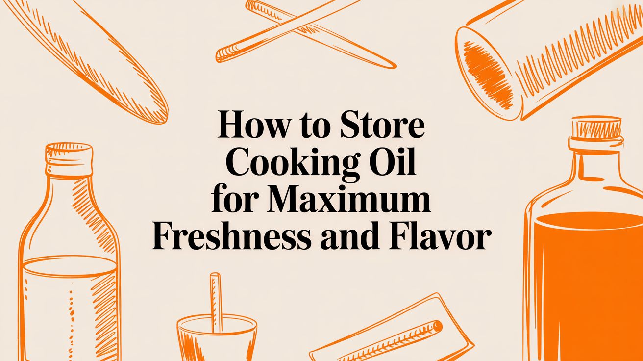 How to Store Cooking Oil for Maximum Freshness and Flavor