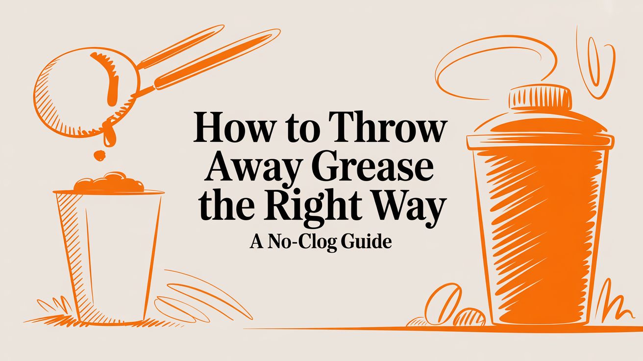 How to Throw Away Grease The Right Way A No-Clog Guide