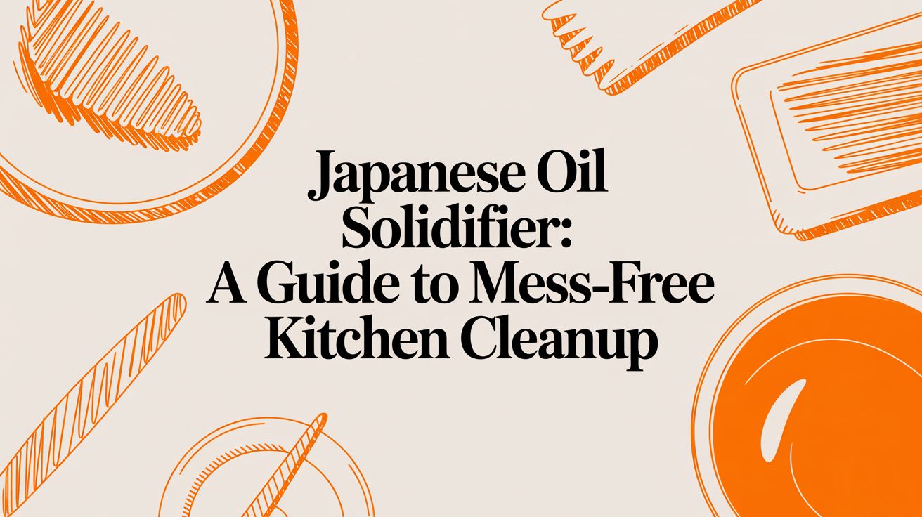 Japanese Oil Solidifier A Guide to Mess-Free Kitchen Cleanup