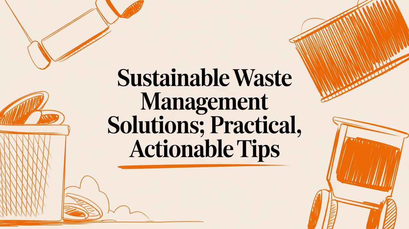 Sustainable waste management solutions: Practical, actionable tips