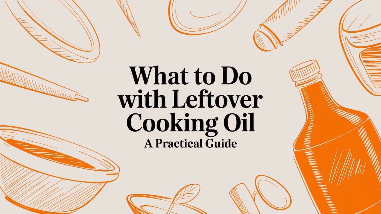 What to Do with Leftover Cooking Oil A Practical Guide
