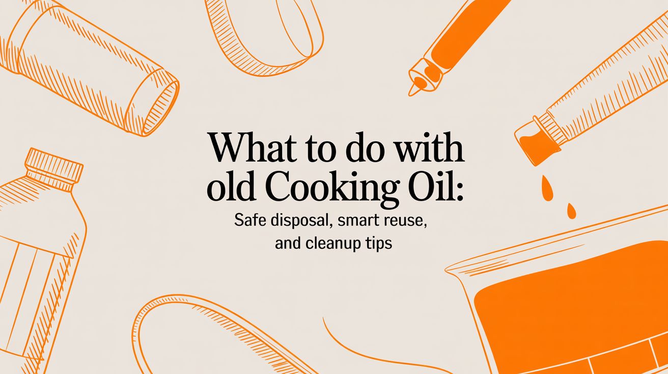 What to do with old cooking oil: Safe disposal, smart reuse, and cleanup tips