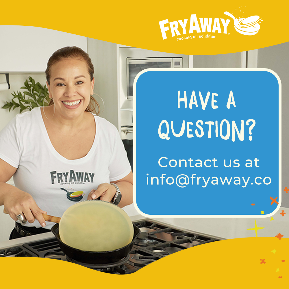 FryAway MultiFry - Cooking Oil Solidifier Powder (Eco-Friendly Tub with Scoop, Up to 3 Gallons)