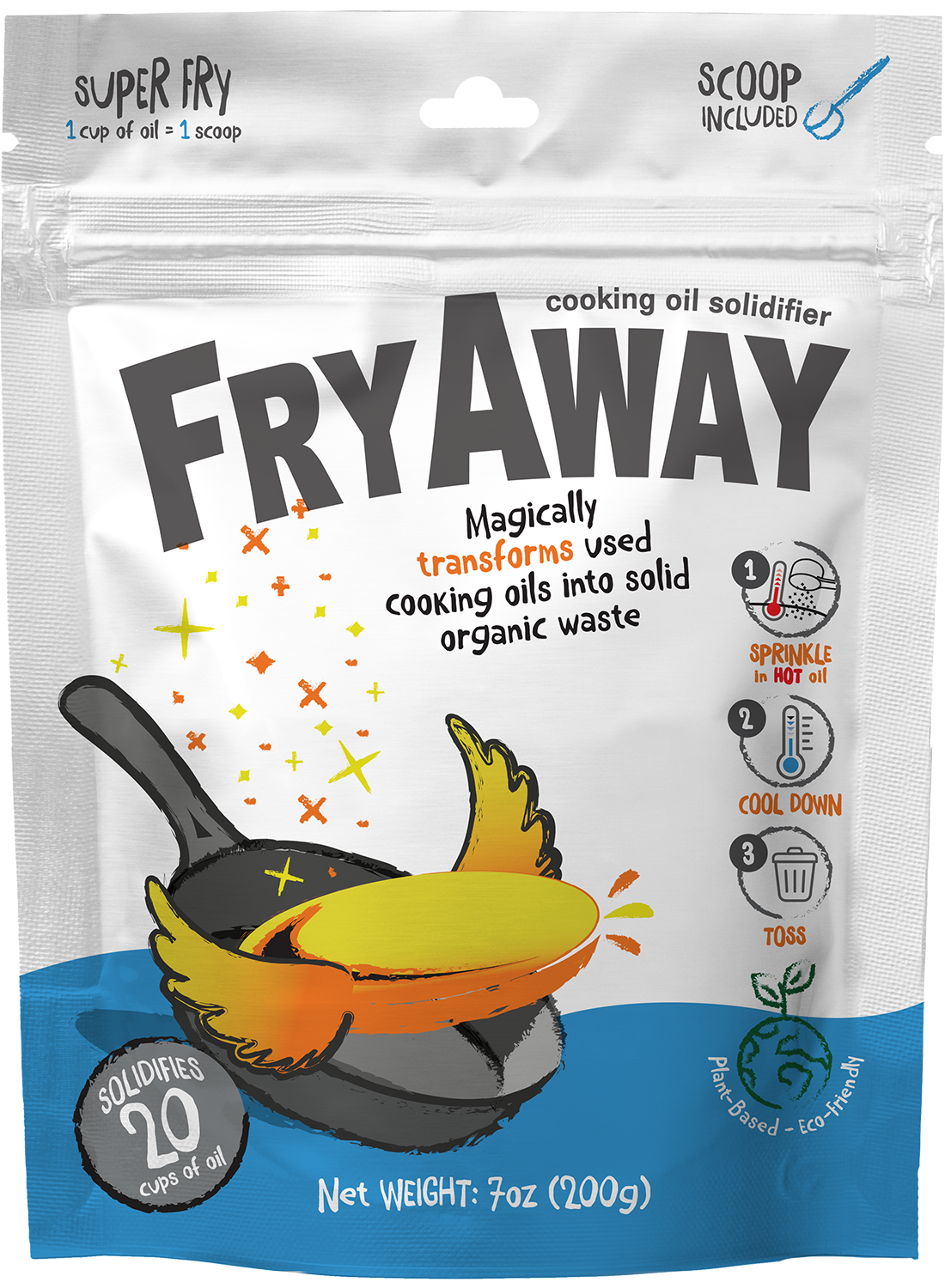 FryAway Deep Fry Cooking Oil Solidifier, Solidifies Nepal